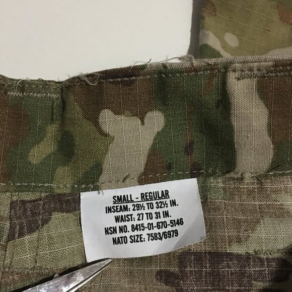 Trouser Improved Hot Weather Combat Uniform Size Small Regular Military IHWCU - Picture 4 of 10